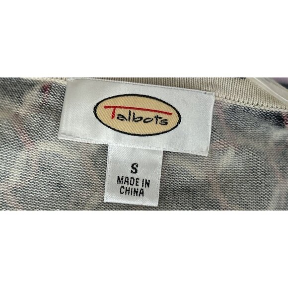 TALBOTS Silk Top Camisole Tank Blue Red Geometric Size Small - Picture 4 of 6